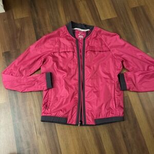Pink Nike‎ Dri-Fit Running Wind Breaker Full Zip Hoodless Vented